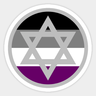 Ace Pride Star of David Sticker